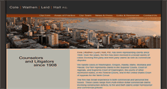 Desktop Screenshot of cwlhlaw.com